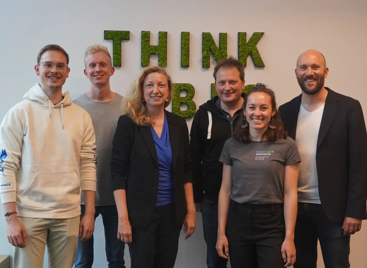 The SoNaR project team from the University of Bonn, H-BRS, and Alanus University: Lukas Kiefer, Paul Ziegler, Sandra Speer, Martin Sieber, Lea Bockem, Stephan Hankammer (from left to right; project manager Karoline Noth is not pictured)