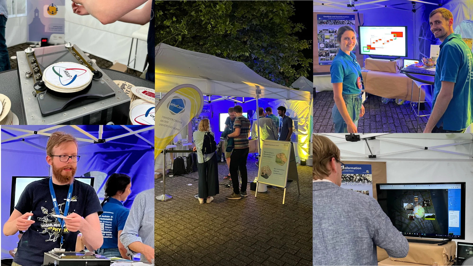 Die Station der Universität Bonn während der Nacht der Technik