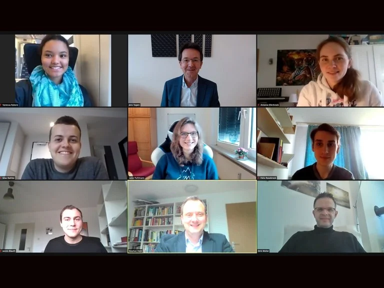 Das Tourenplanungs-Team am Forschungsinstitut für Diskrete Mathematik