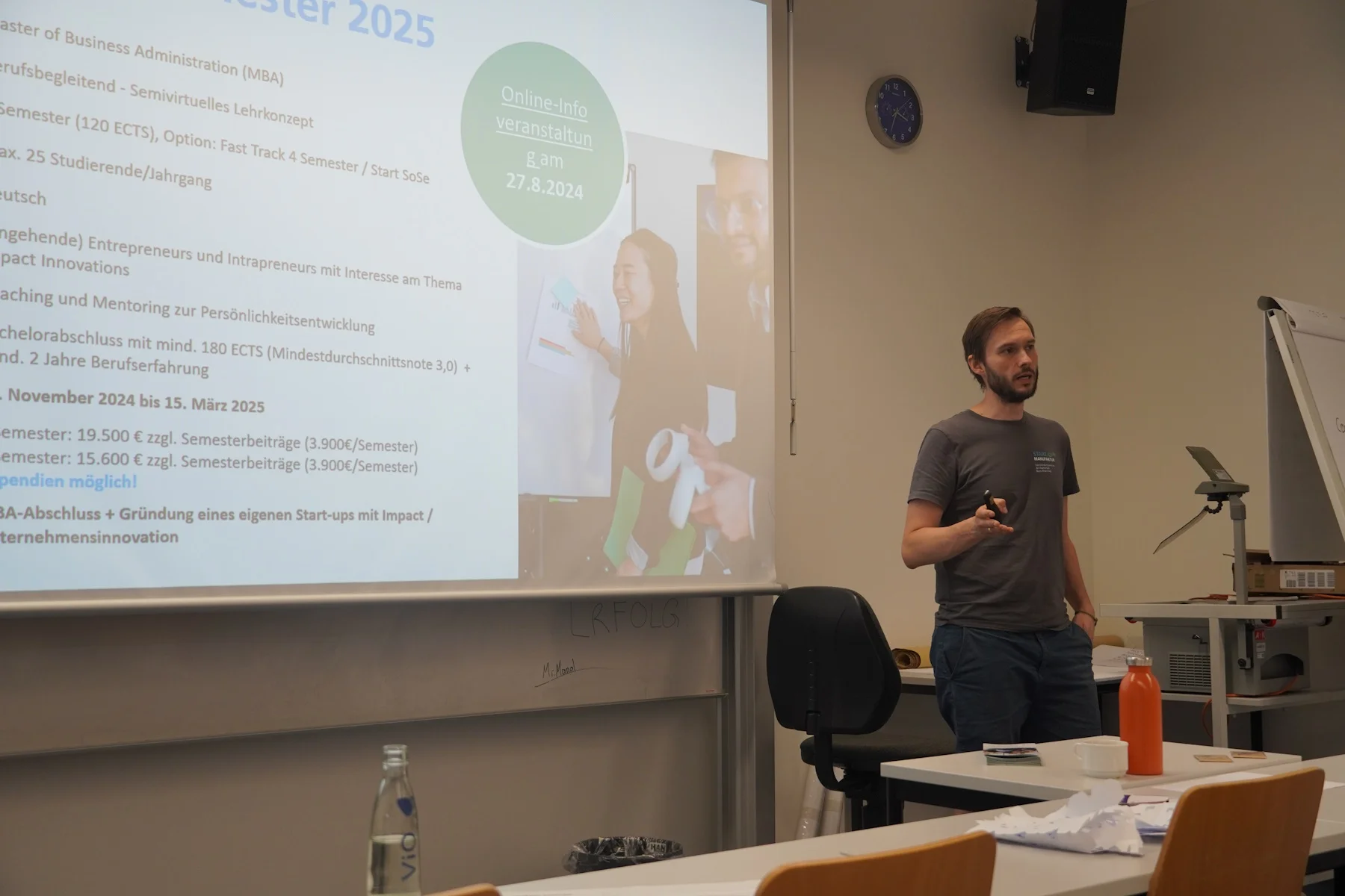 Pitch von Start-up Scout Christoph Krieger von der Hochschule Bonn-Rhein-Sieg