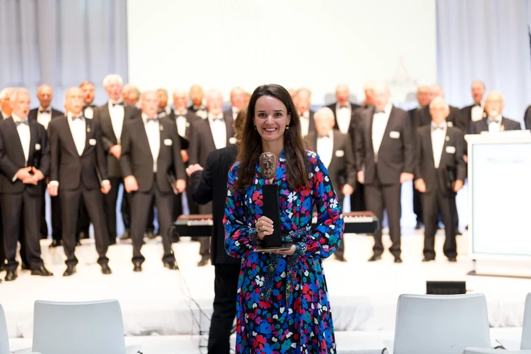 Prof. Dr. Denise Fischer-Kreer bei der Preisverleihung