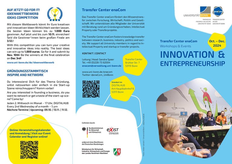 enaCom Veranstaltungsprogramm Oktober bis Dezember 2024