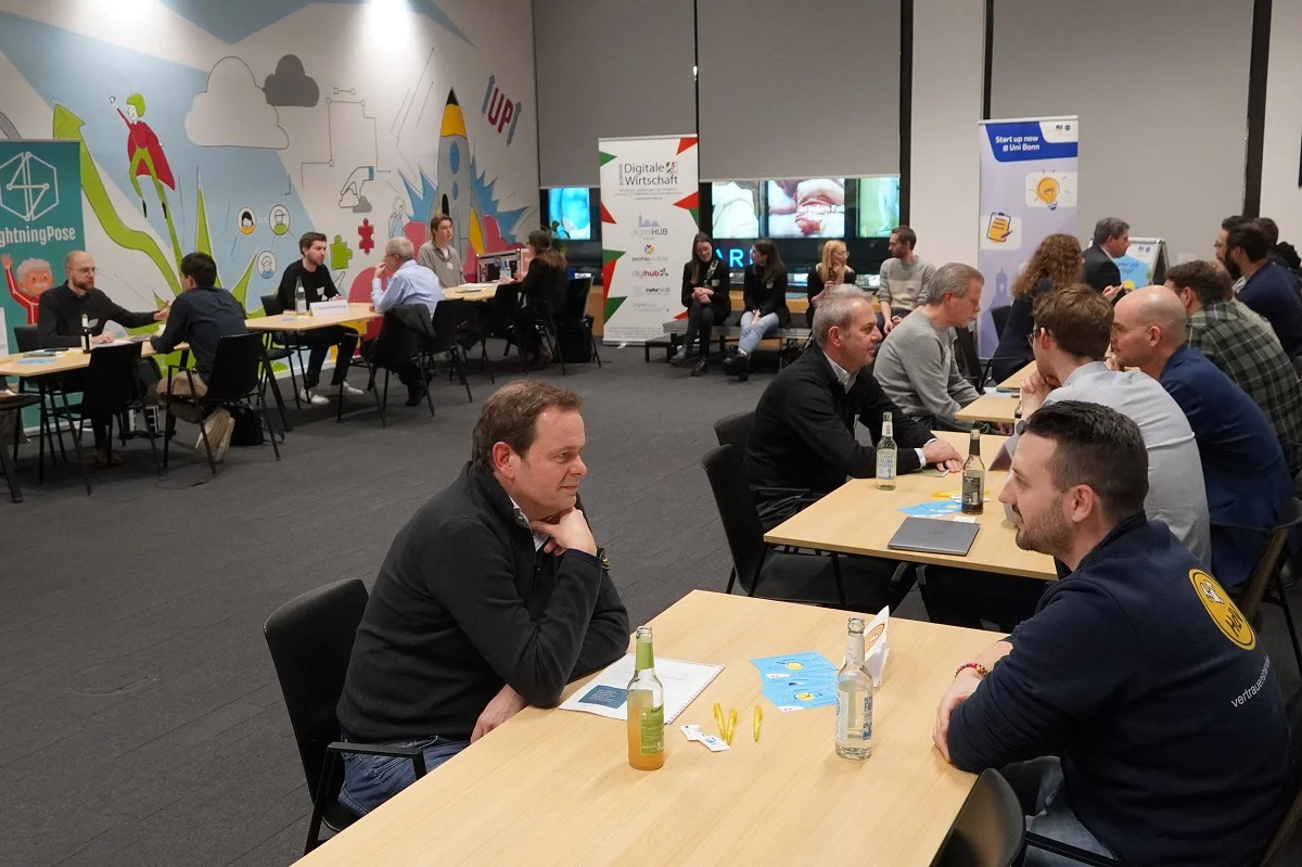 Start-up Teams und Geldgeber*innen im Austausch