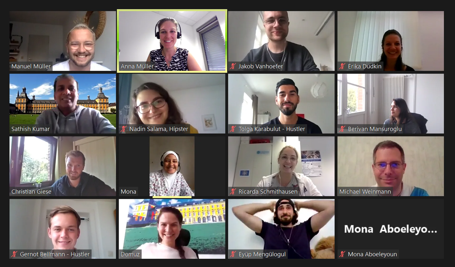 Die Teilnehmenden der Start-up Summer School von enaCom