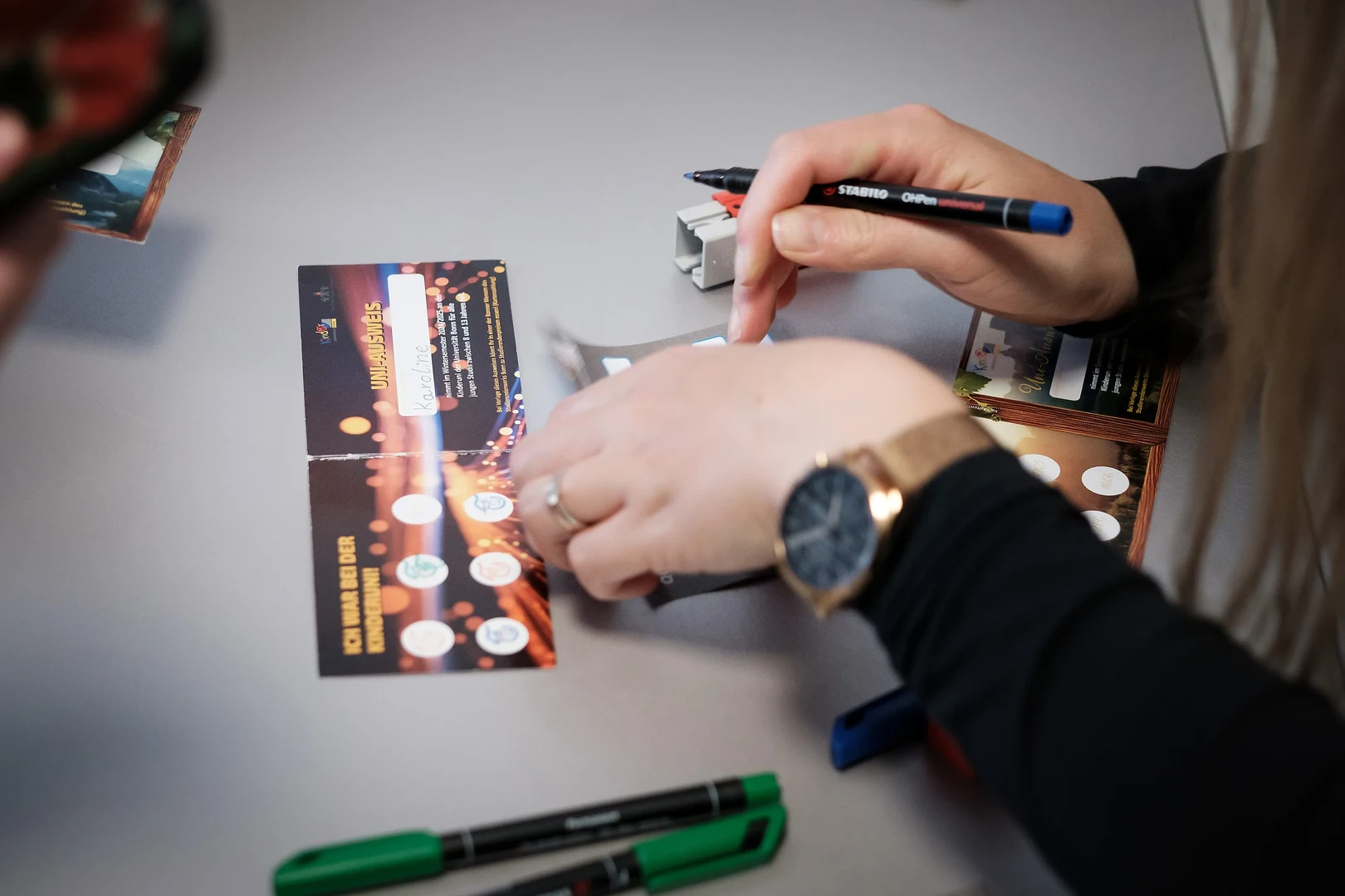 Auf dem Kinderuni-Ausweis