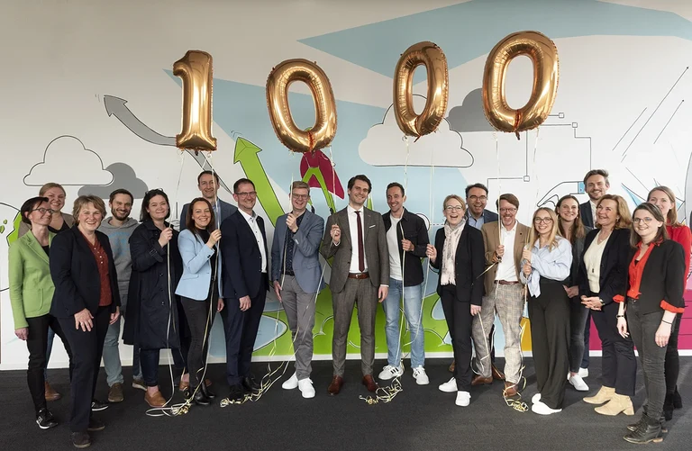 Die Jury feierte die tausendste  Sitzung für das NRW.Gründungsstipendium