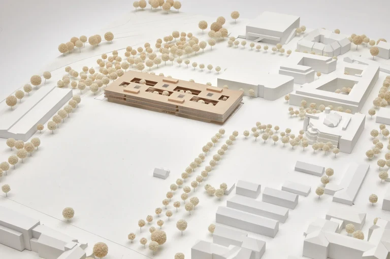 Der Entwurf der v-architekten GmbH hat den ersten Platz belegt.