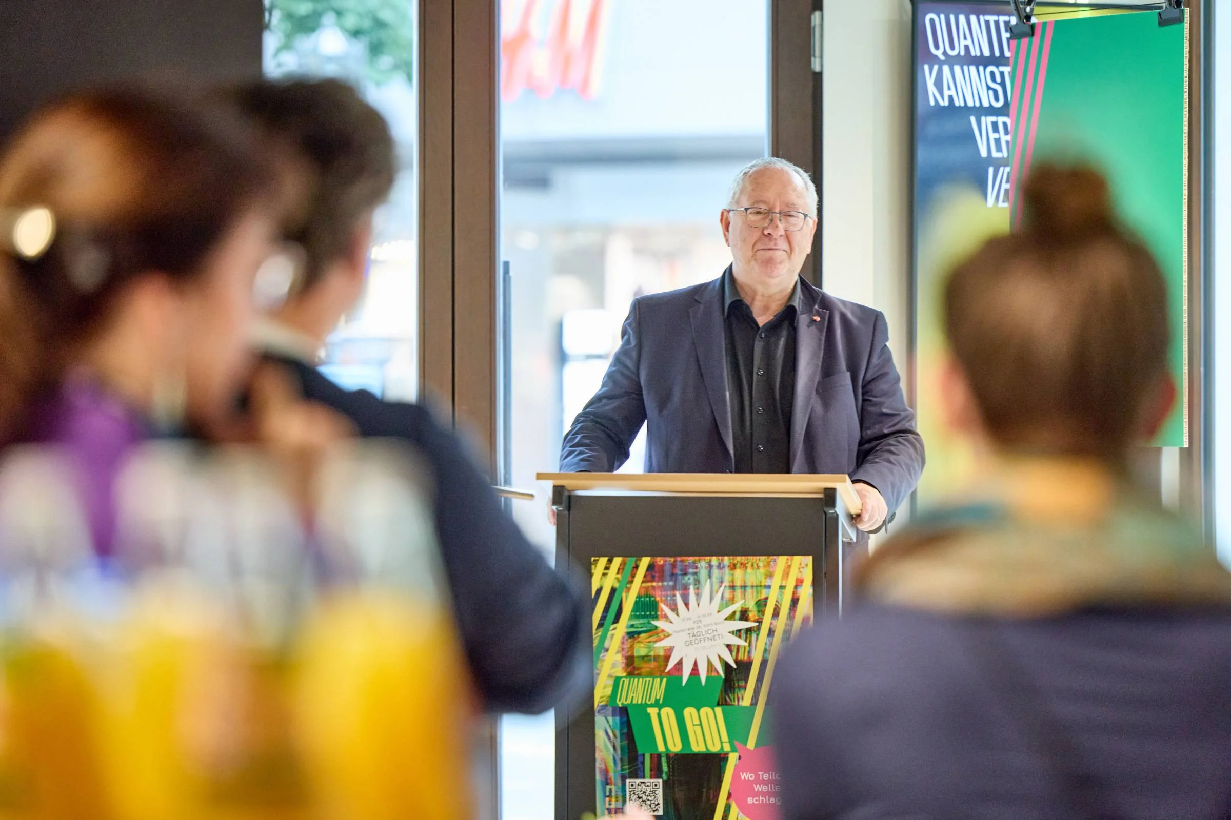 Eröffnung der Quantum to go-Ausstellung am 11. September