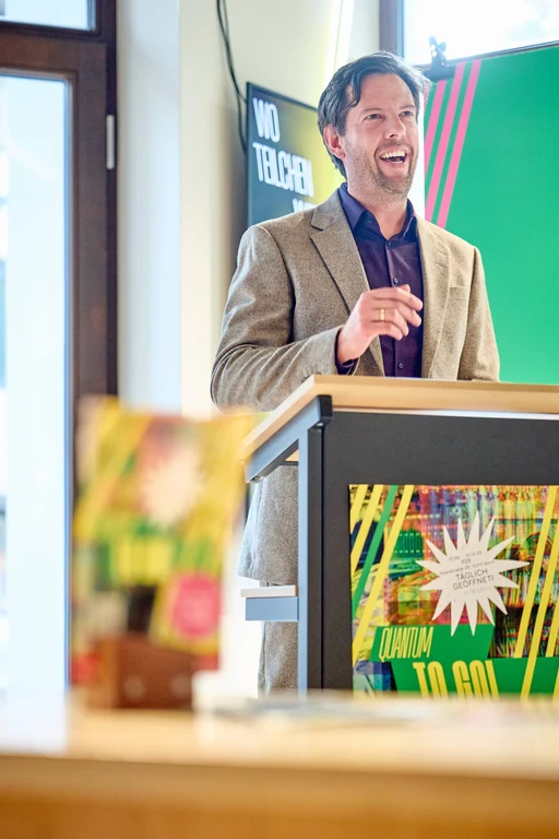 Eröffnung der Quantum to go-Ausstellung am 11. September