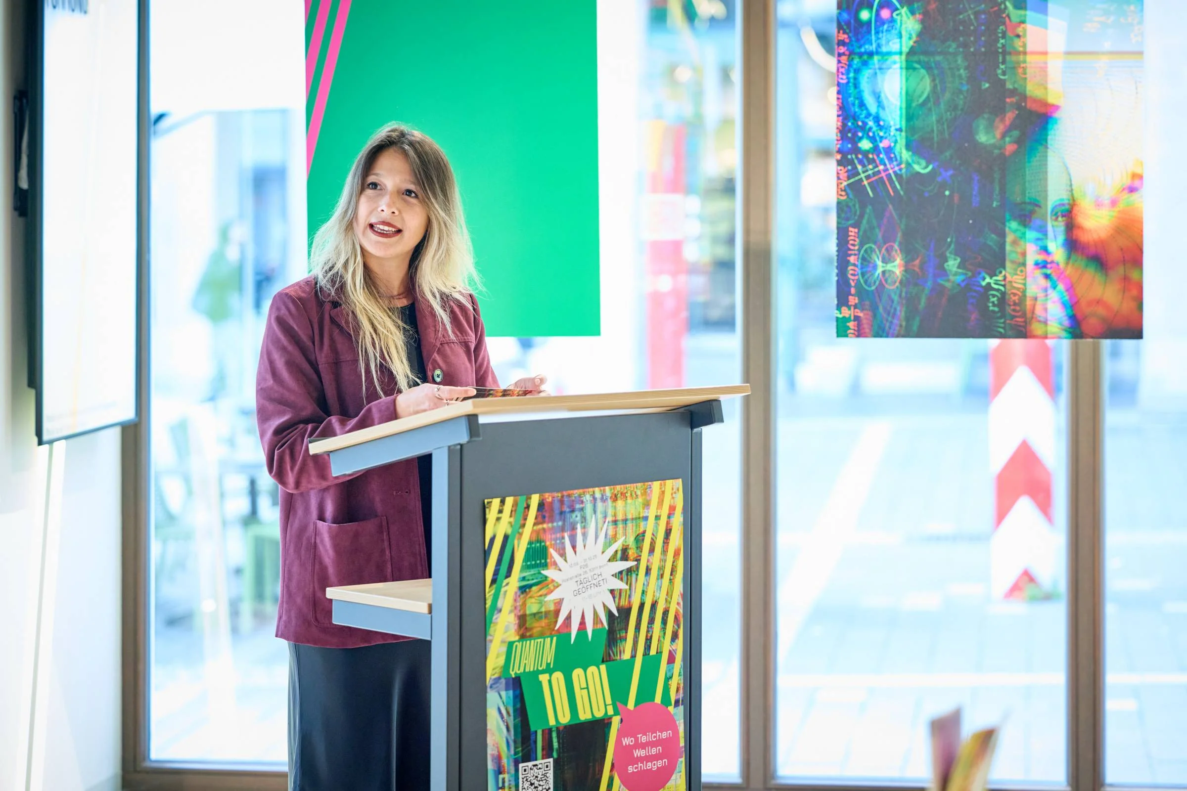 Eröffnung der Quantum to go-Ausstellung am 11. September