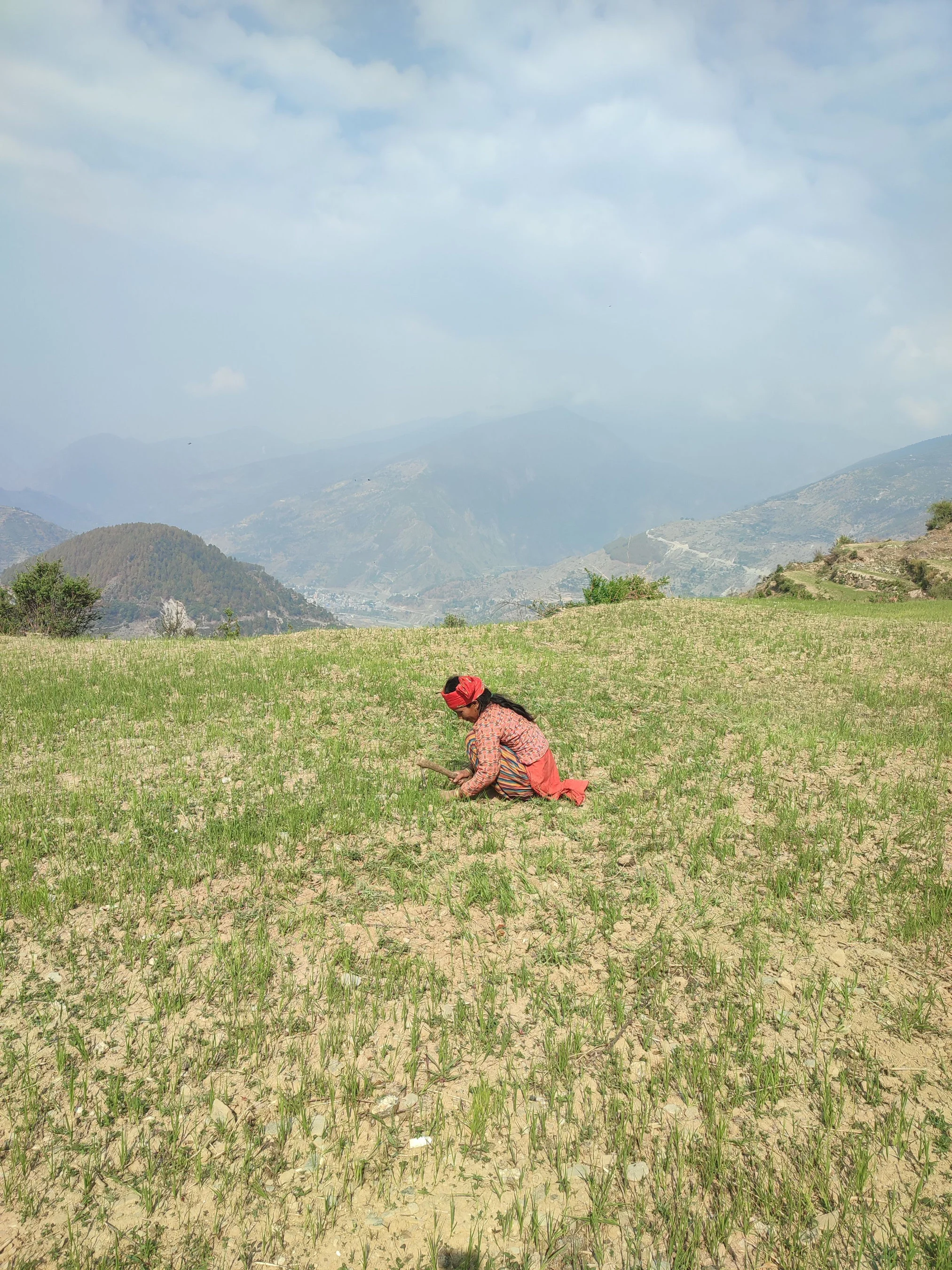 Landwirtin in Nepal: