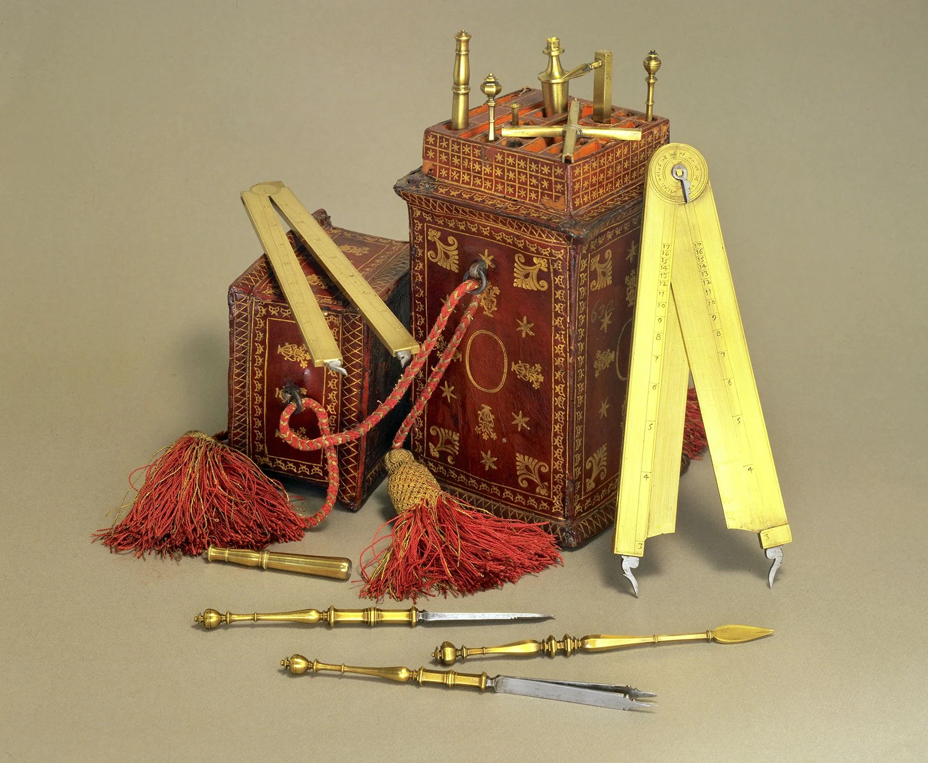 Früher Proportionalzirkel aus dem Museo Galileo, Florenz