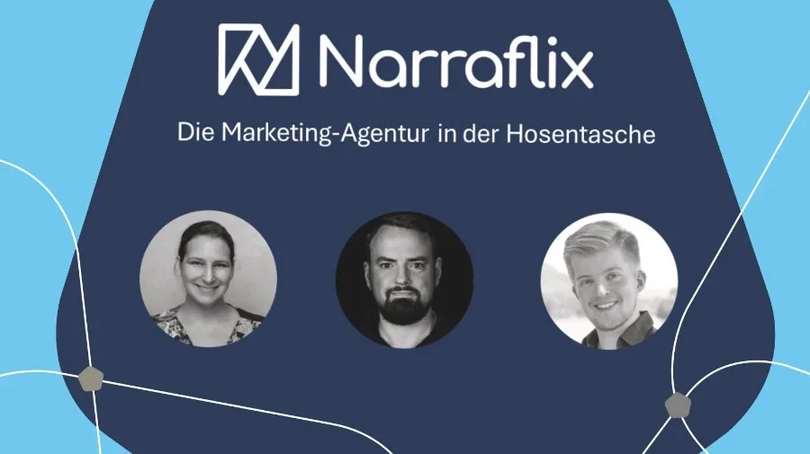 Das Gründungsteam von Narraflix (von links):