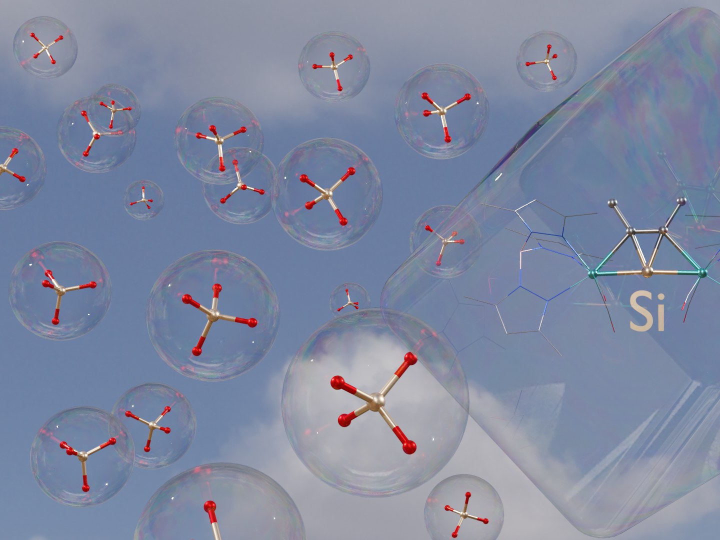 Webansicht: 3D-Darstellung eines der neuen Moleküle.