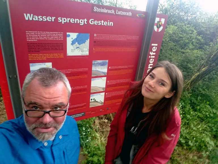 Informationstafeln ergänzen das Angebot der Geologie-App: