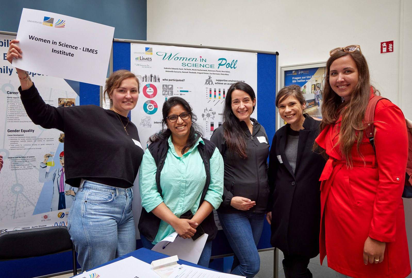 Die Vertreterinnen von Bonn Women in Science