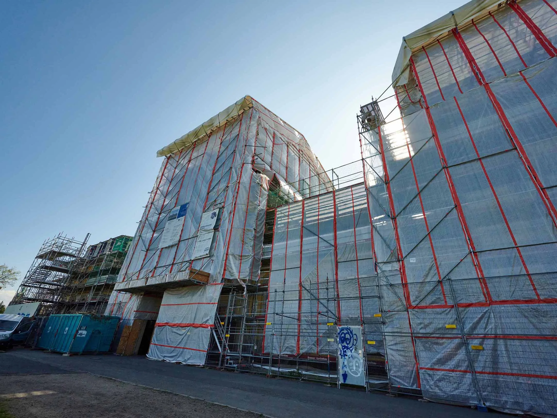 Poppelsdorfer Schloss hinter Baugerüst