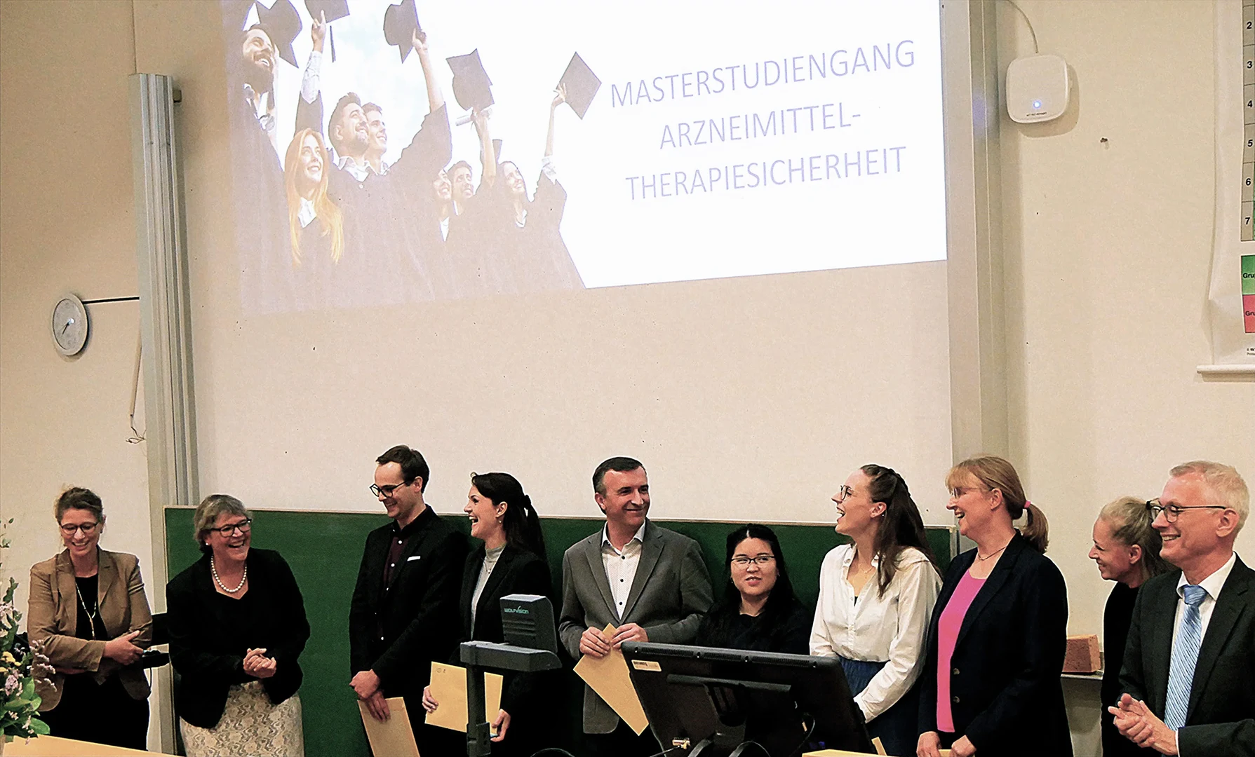 Absolvierende bei der Abschlussfeier