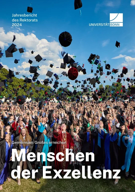 Unter dem Titel „Menschen der Exzellenz – Gemeinsam Großes erreichen“ ist der Jahresbericht 2024 des Rektorats der Exzellenzuniversität Bonn erschienen