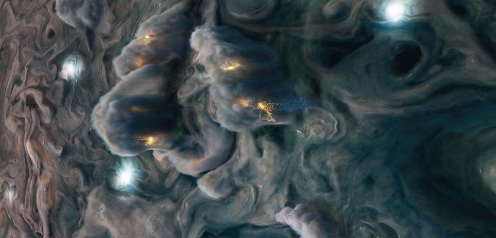 Gewitterwolken auf dem Jupiter,