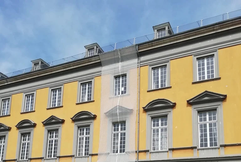 Testfläche der Einnetzung des Hauptgebäudes der Universität Bonn.