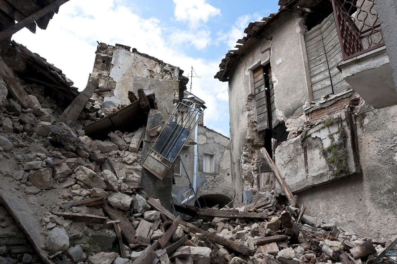 Erdbebenkatastrophe in der türkisch-syrischen Grenzregion.
