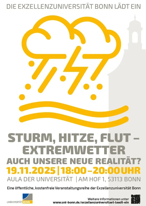 Plakat zu: Sturm Hitze, Flut - Extremwetter