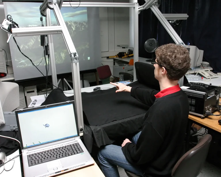 Bild Flugzeugsteuerung per Fingerzeig