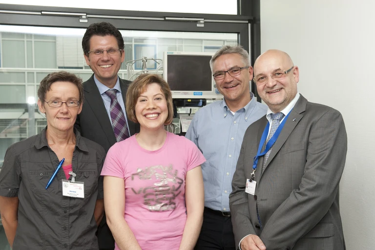 Freude über den gelungenen Start: