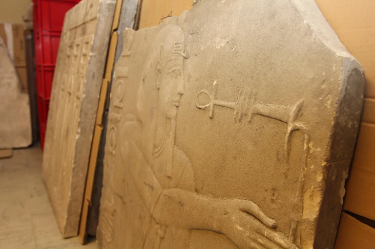 Wieder entdeckter Gipsabguss des Ägyptischen Museums