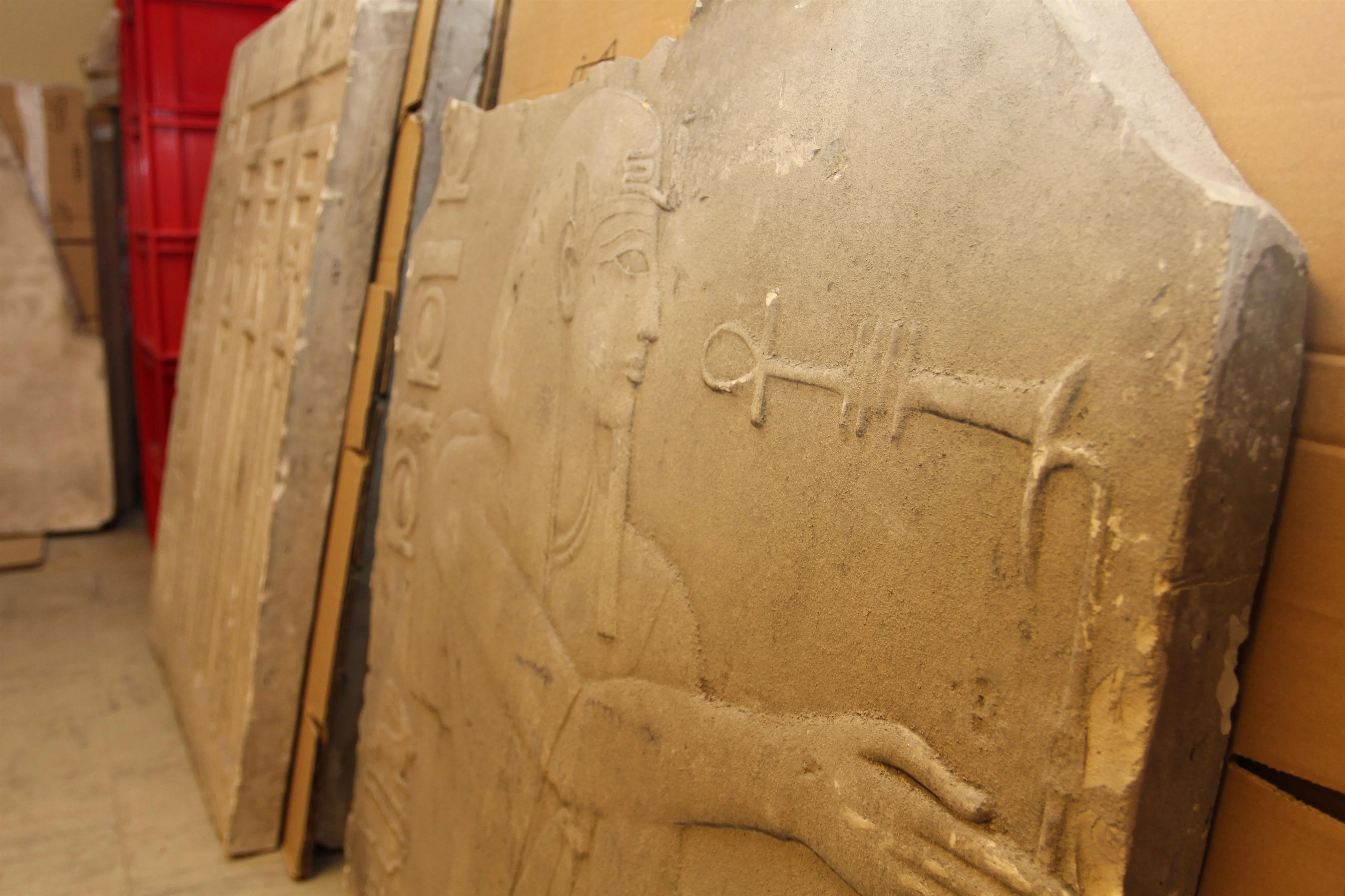 Wieder entdeckter Gipsabguss des Ägyptischen Museums