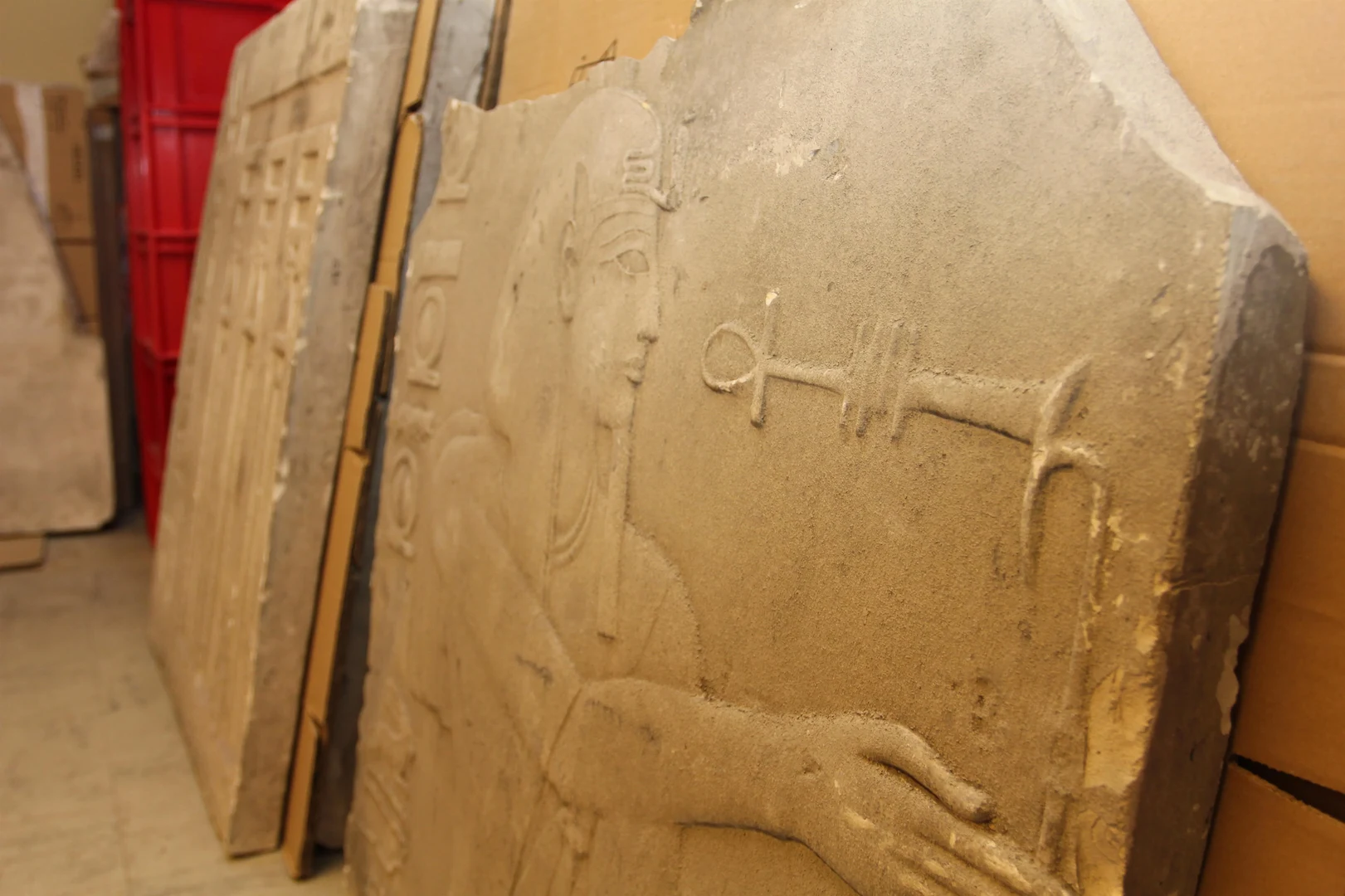 Wieder entdeckter Gipsabguss des Ägyptischen Museums