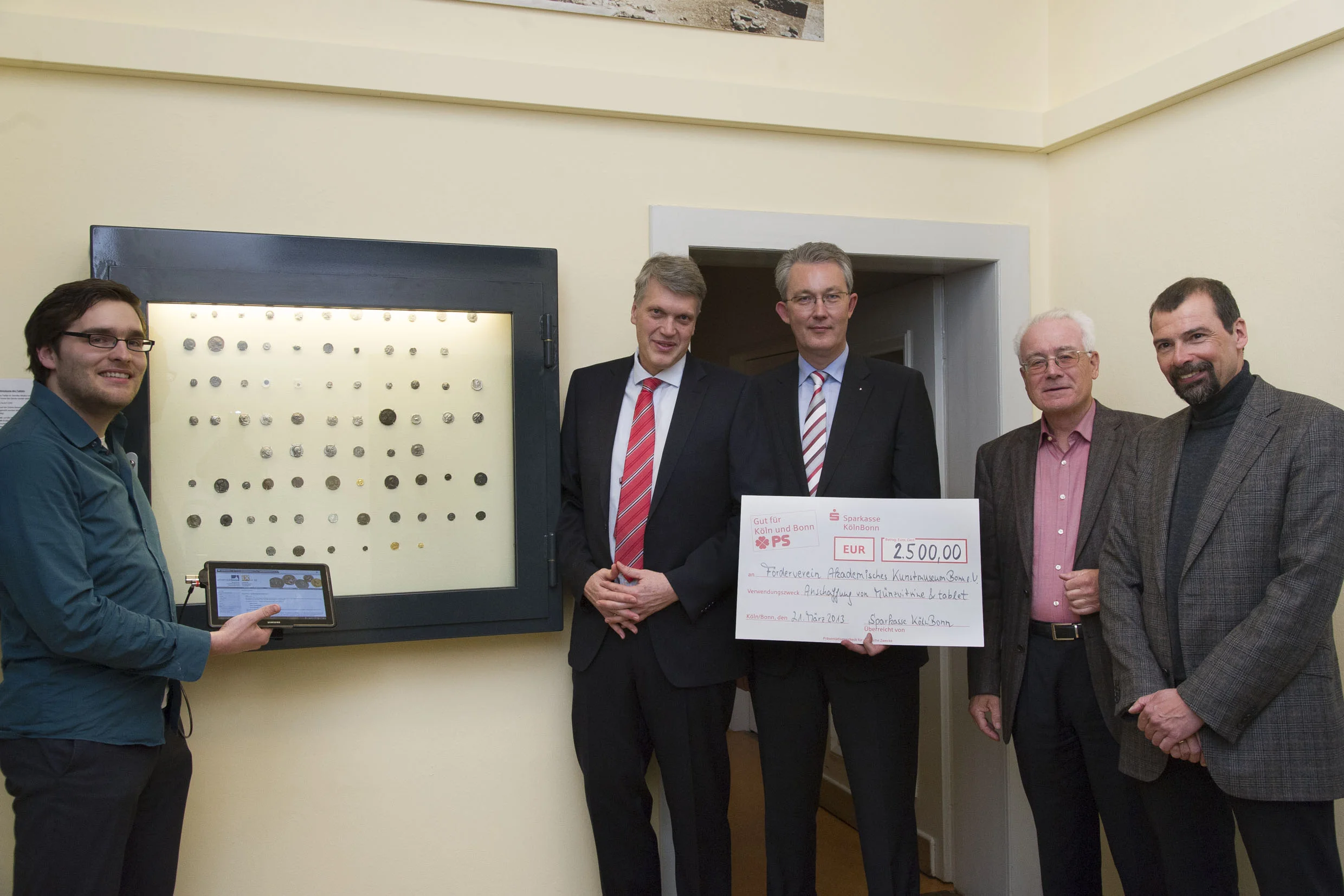 Feierliche Eröffnung der neuen Münzsammlung: