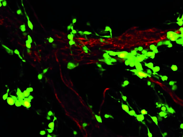 Ausbreitung von Melanomzellen entlang von Blutgefäßoberflächen: