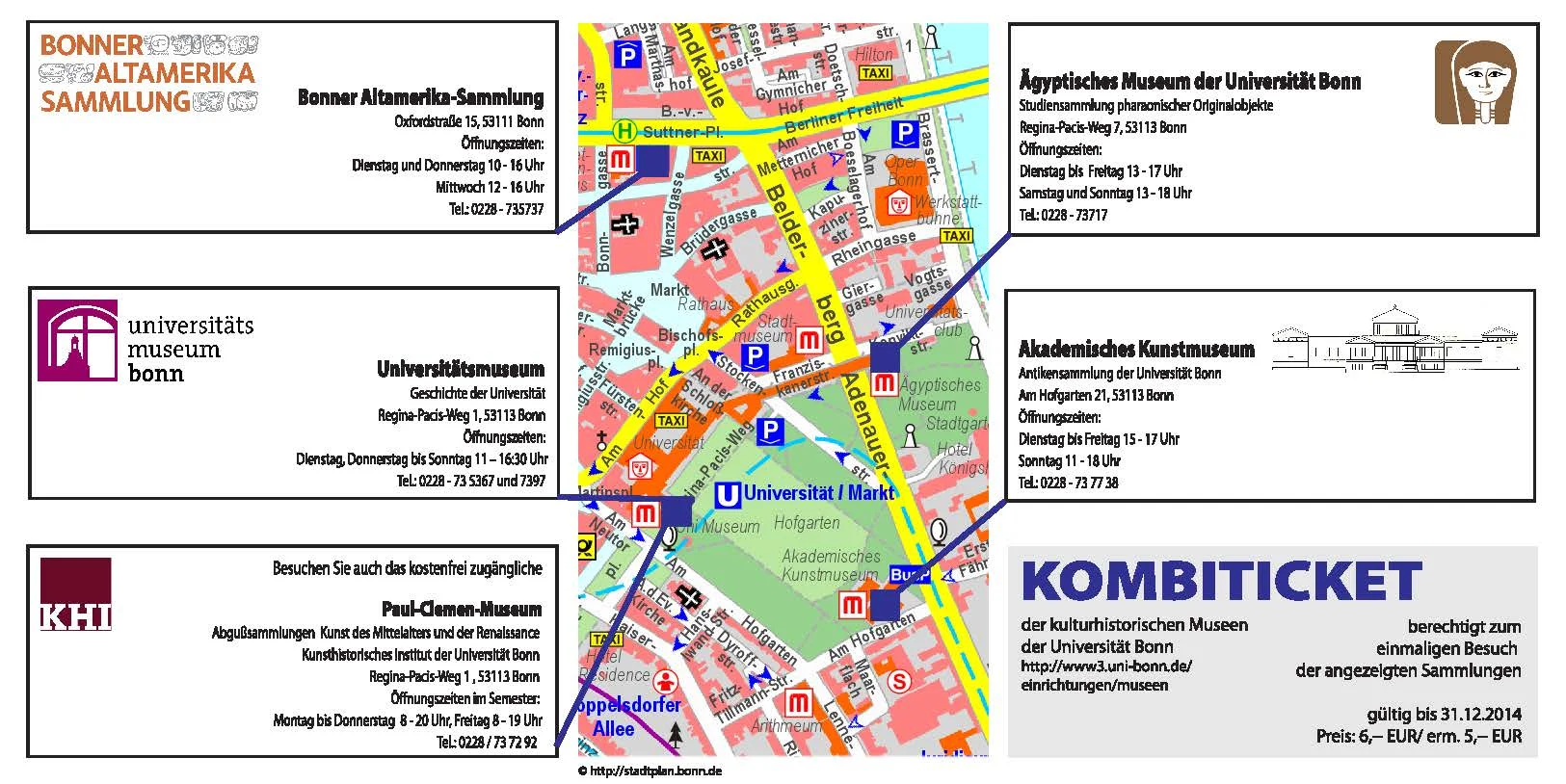 Die Rückseite des Kombi-Tickets