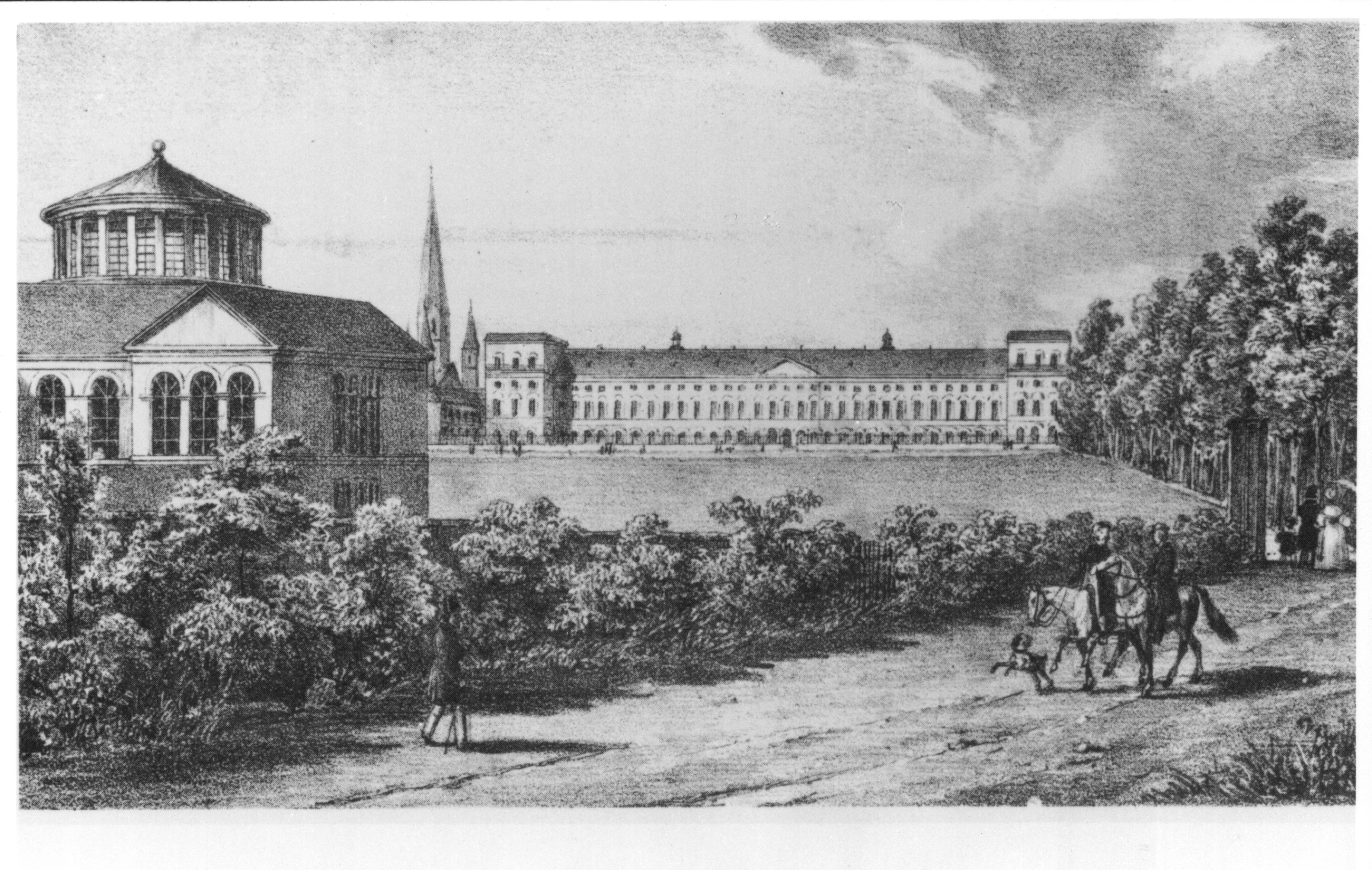 Der Hofgarten im Jahr 1837