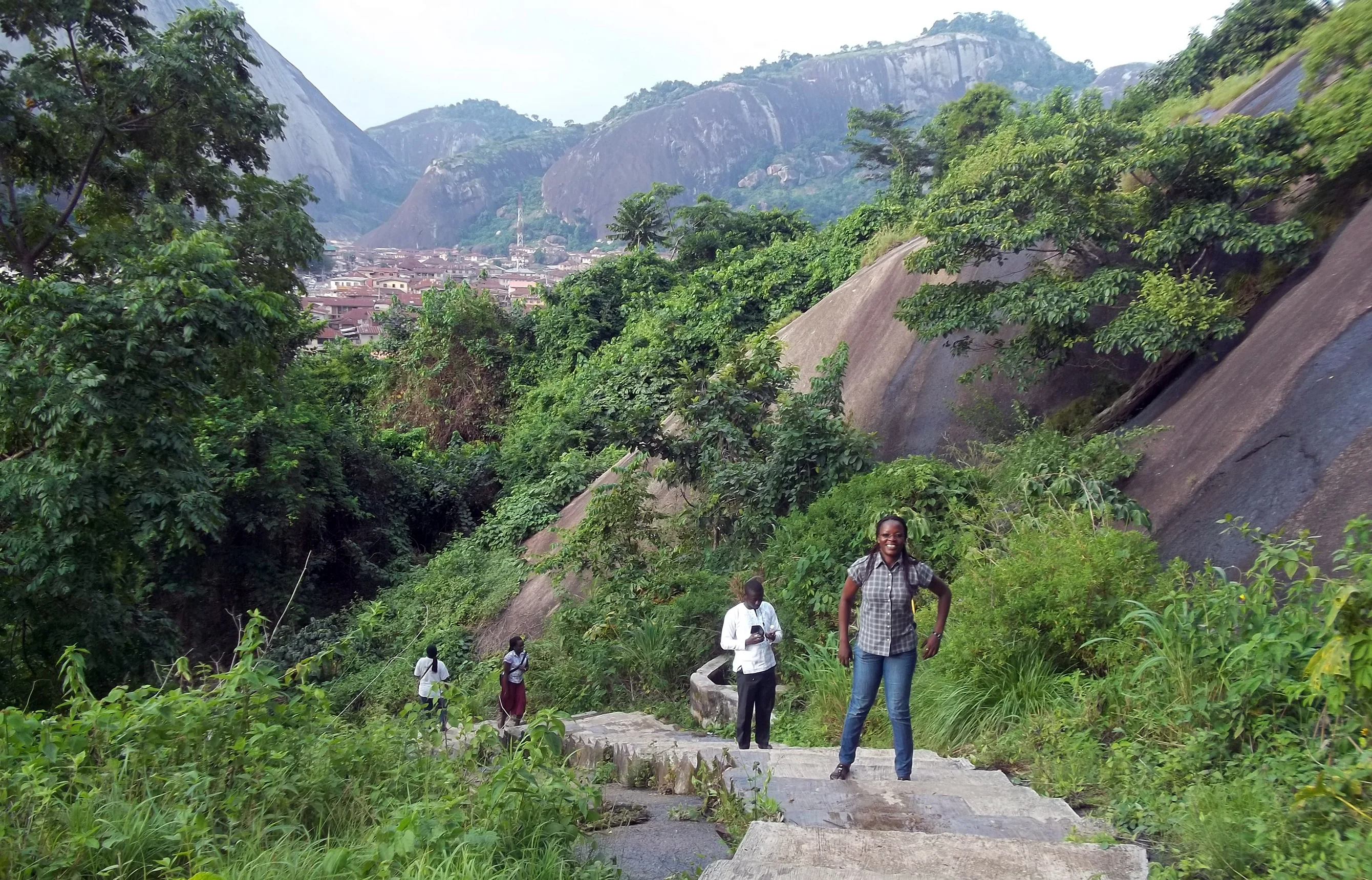 Studenten bei einer Feldexkursion