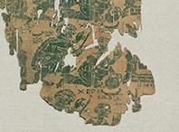 Die Marienseide zeigt einen Engel ohne Flügel: