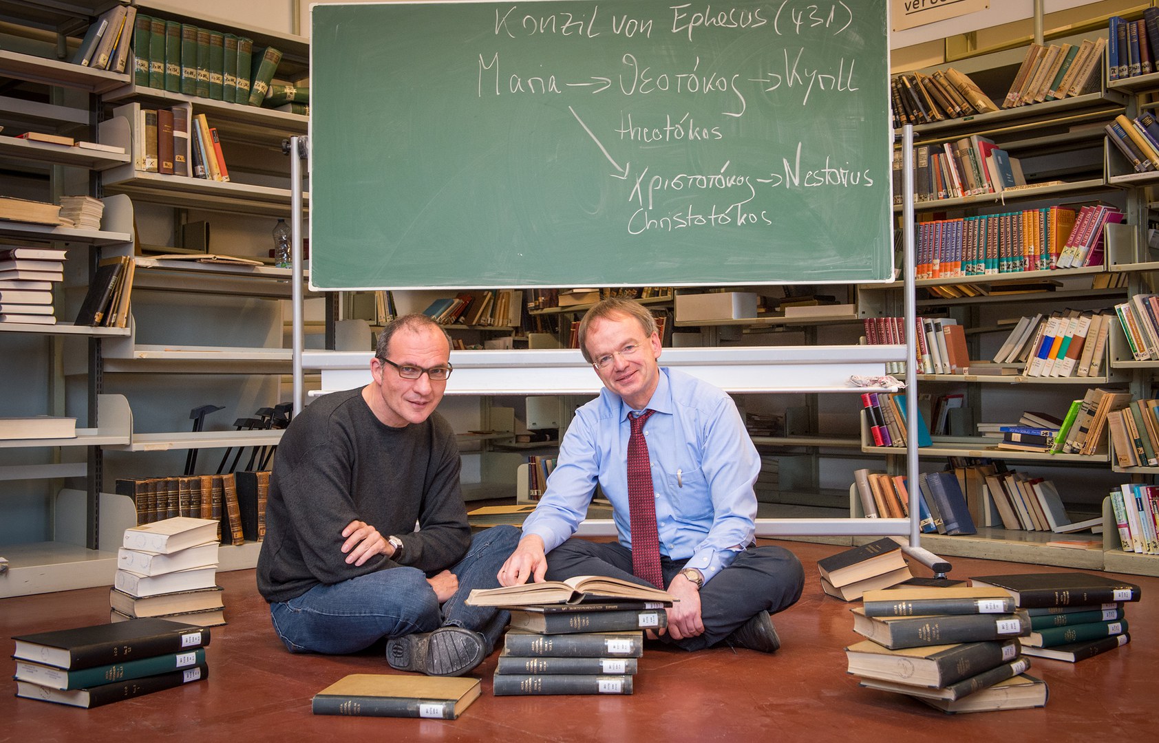 Prof. Dr. Wolfram Kinzig (rechts) und Dr. Thomas Brüggemann