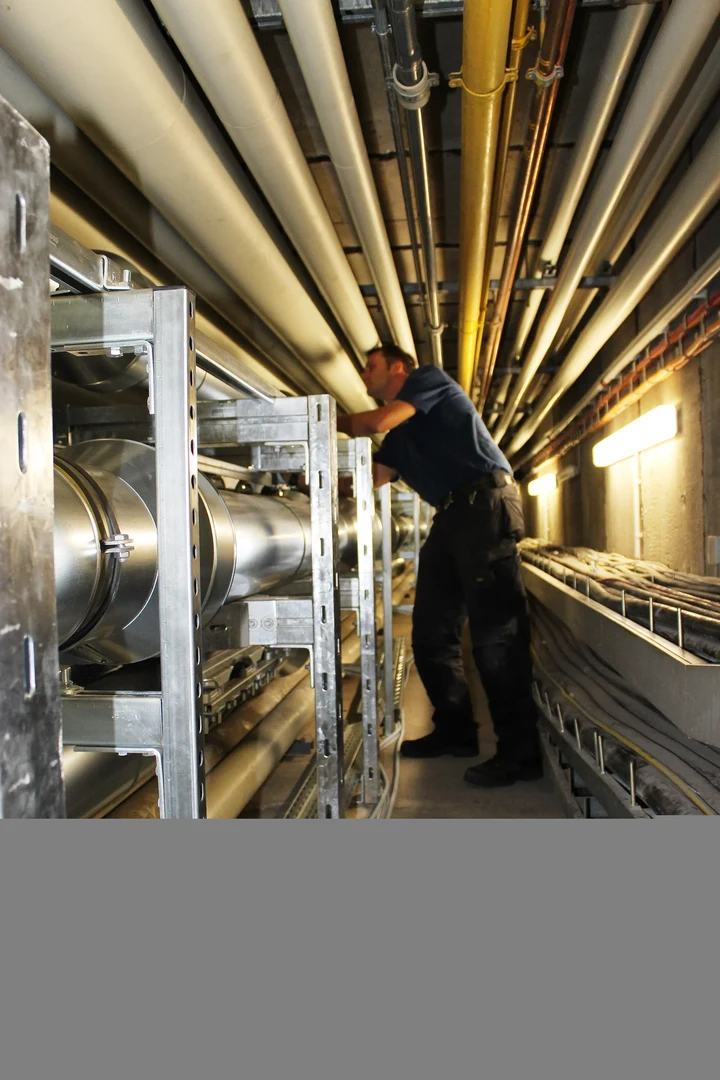 Um der Abluft Wärme zu entziehen