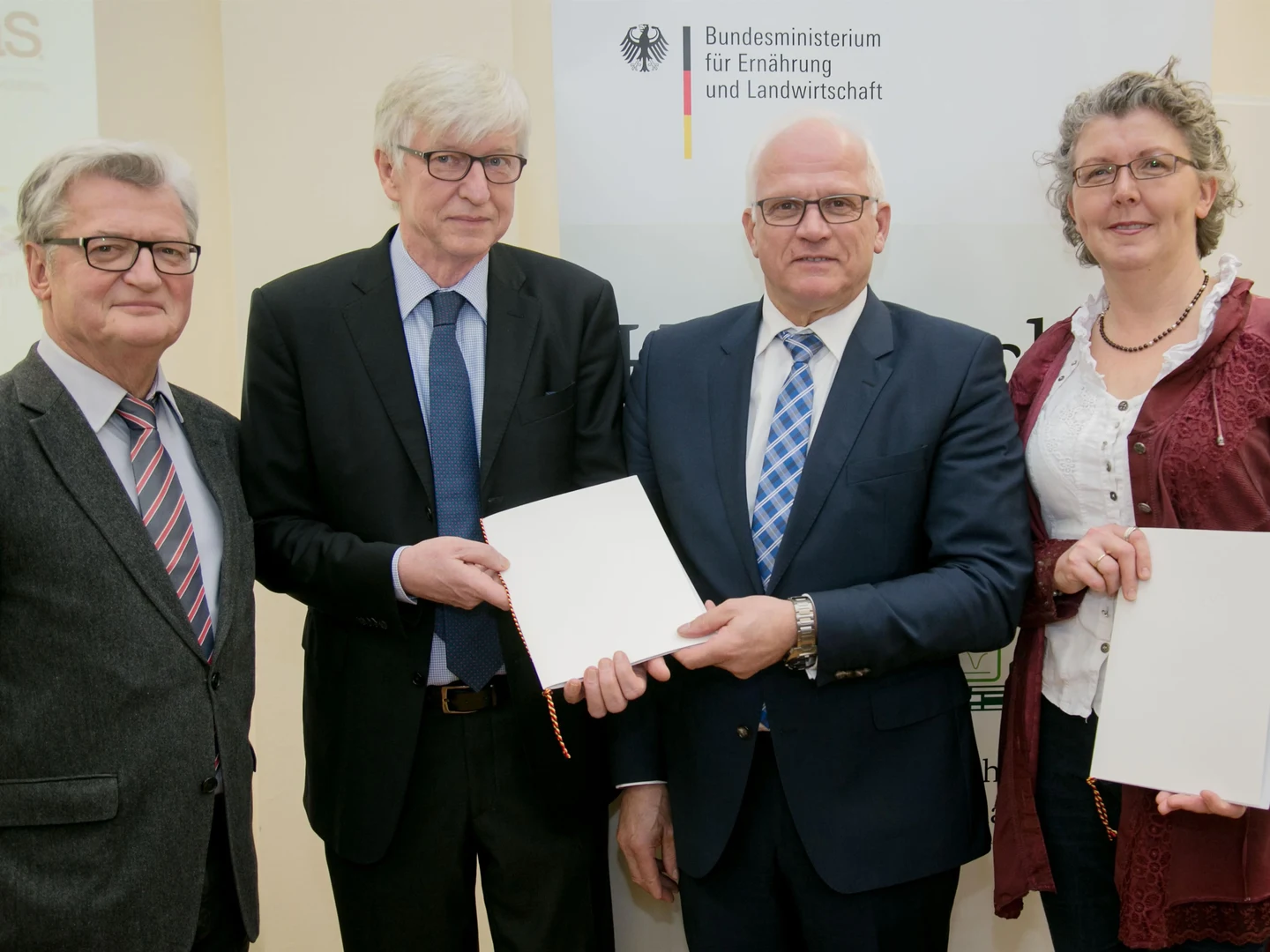 Übergabe der Förderbescheide (von links):