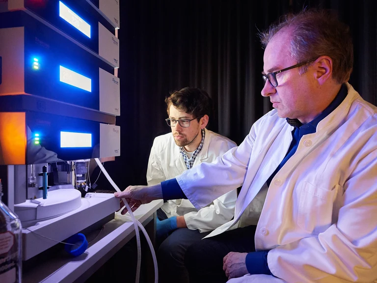 Am Massenspektrometer: