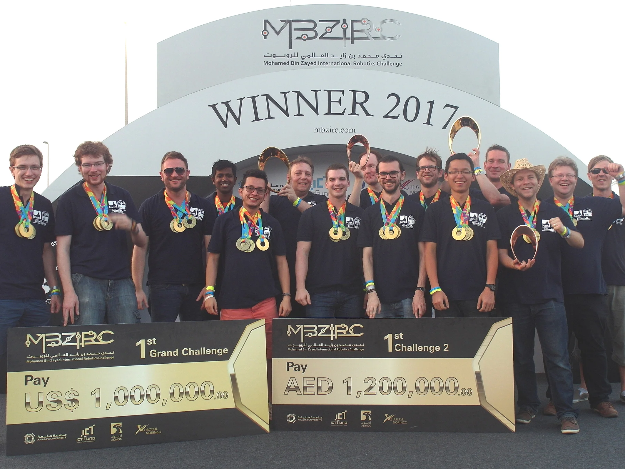 Das siegreiche Team NimbRo der Universität Bonn: