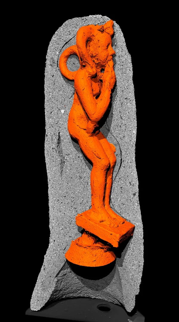 Harpokrates im Mikro-Computertomograph