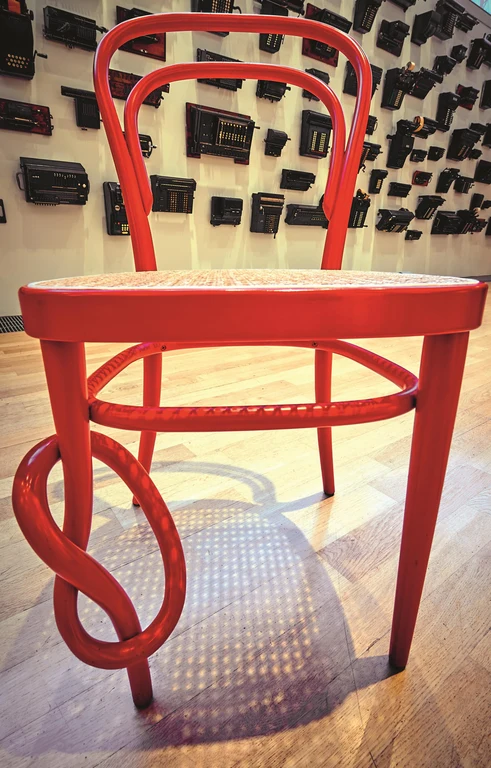 Knotenversion des Thonet-Stuhls Nr. 14: