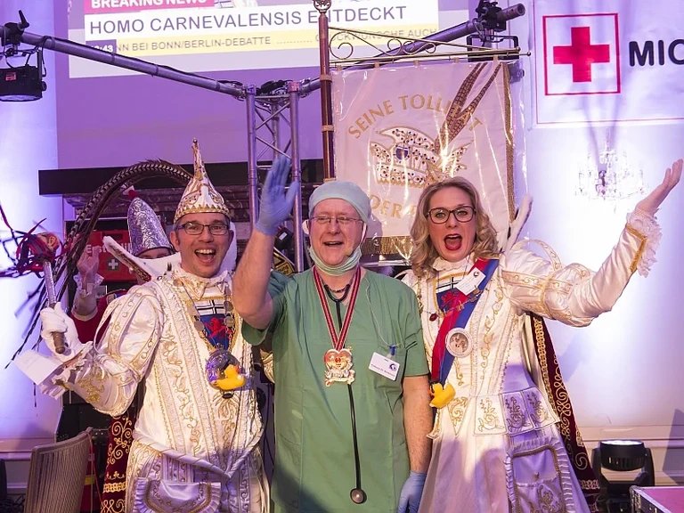 Prinzenpaar und Rektor