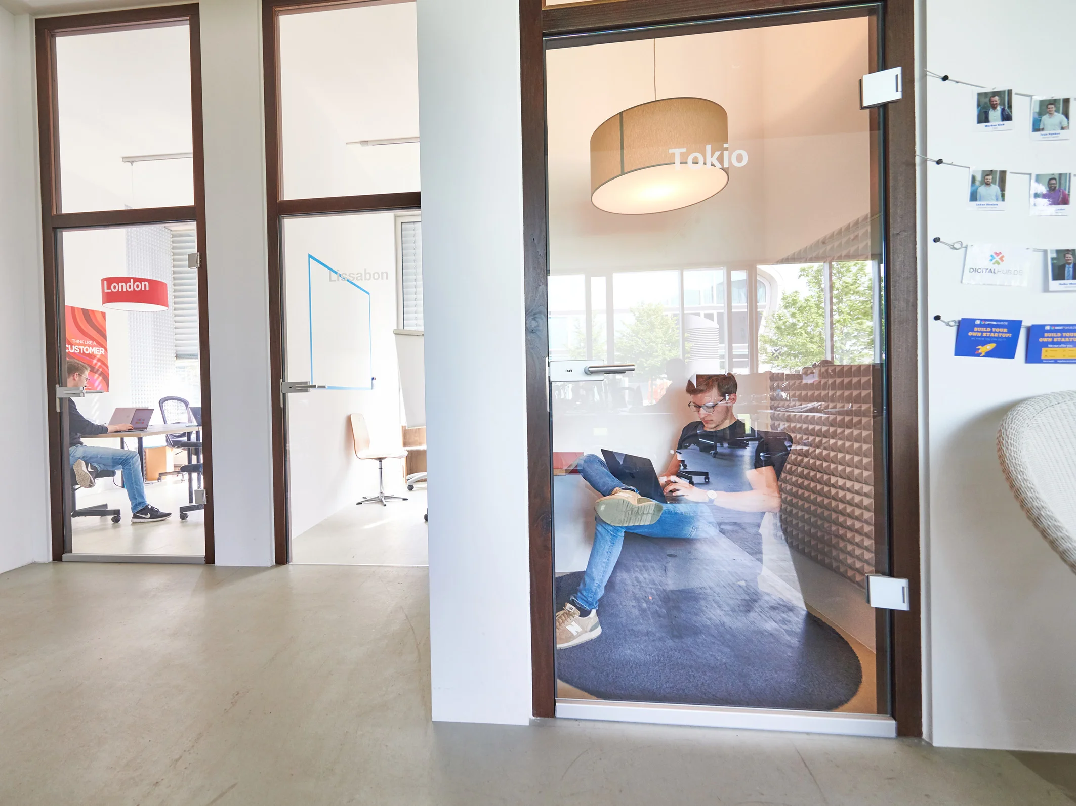 Die Besprechungsräume im Digital Hub