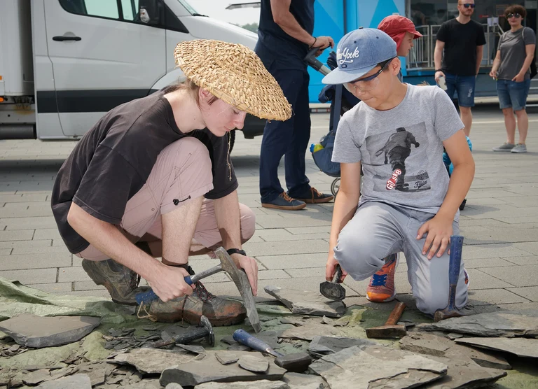 Auf der Jagd nach Fossilien: