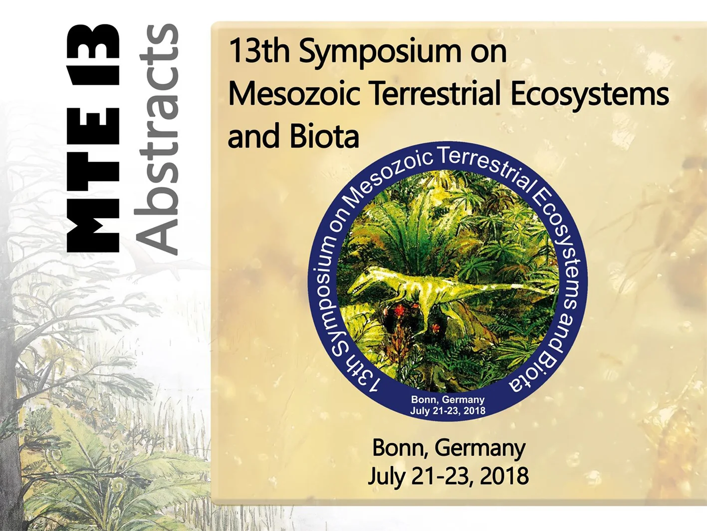 Beim 13. Symposium on Mesozoic Terrestrial Ecosystems and Biota (MTE13)