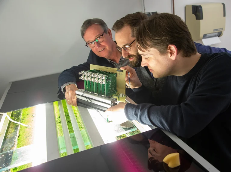 Prof. Dr. Gerhard von der Emde, Dr. Hendrik Herzog und Martin Gottwald (von links)